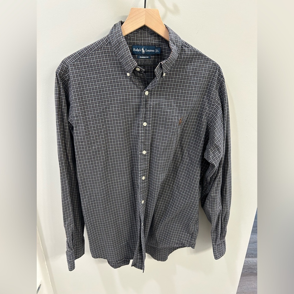 Ralph Lauren Classic Fit Button-Down Shirt - Size L